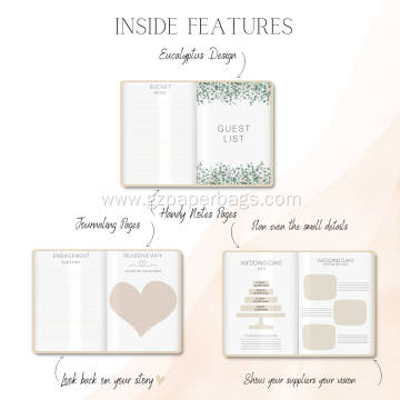 Best Printable Personalised Wedding Planner with Linen Cover